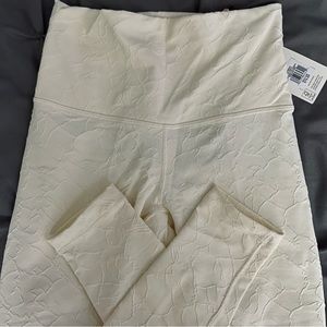 CALIA LEGGINGS- CREAM HIGH RISE LEGGINGS